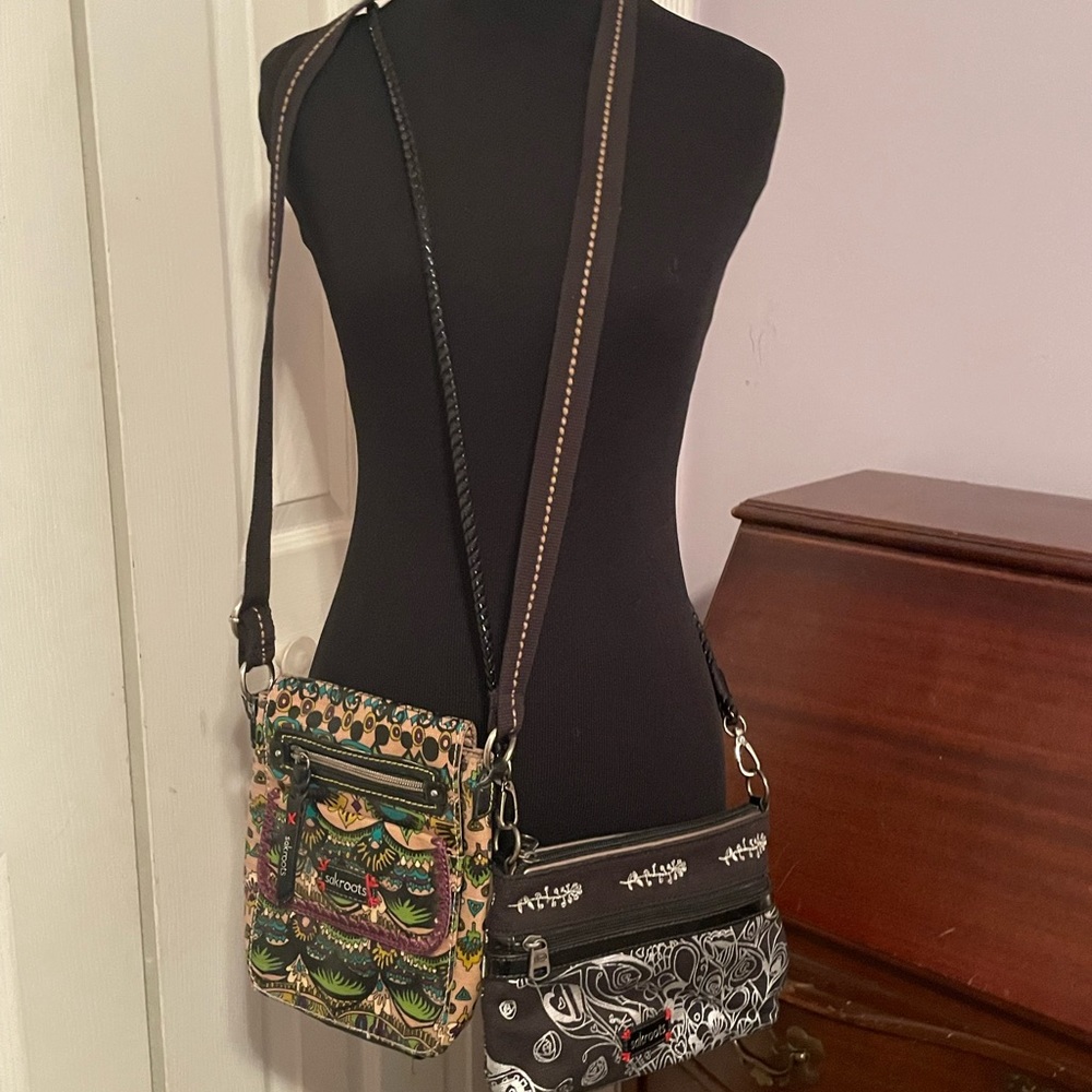 Bundle of 2 Sakroots cross body bags
